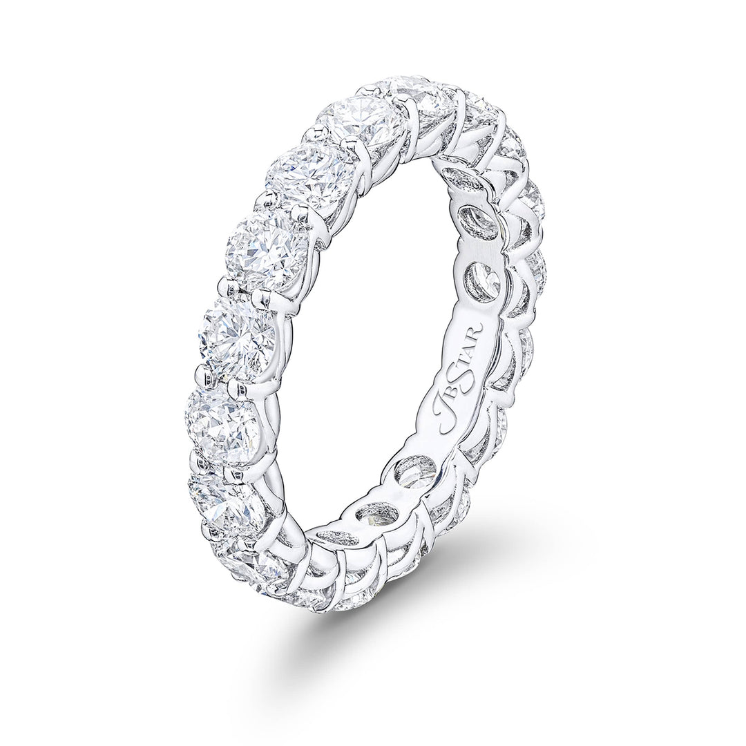 Eternity Band 18 Perfectly Matched Round Diamonds Platinum