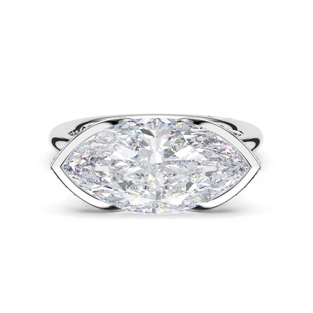 Marquise Solitaire Engagement Ring
