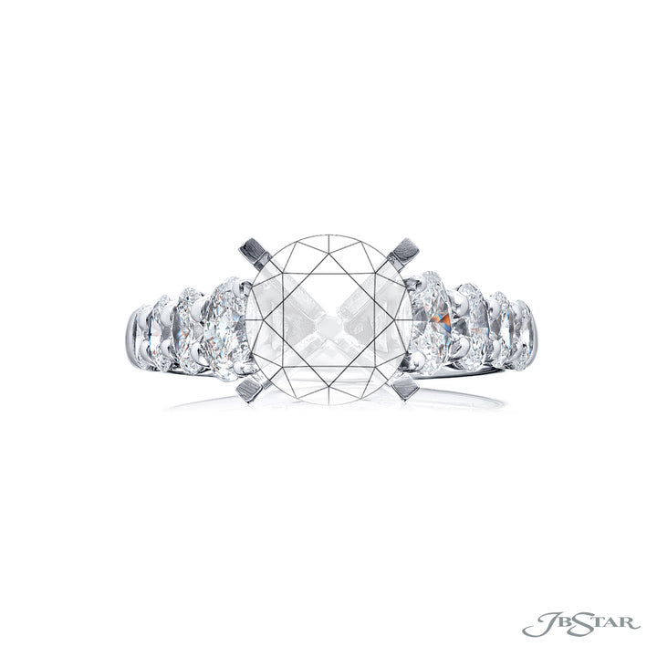 Platinum Round Diamond Semi-Mount