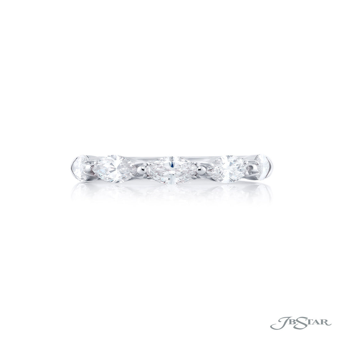 Platinum Marquise Diamond Band