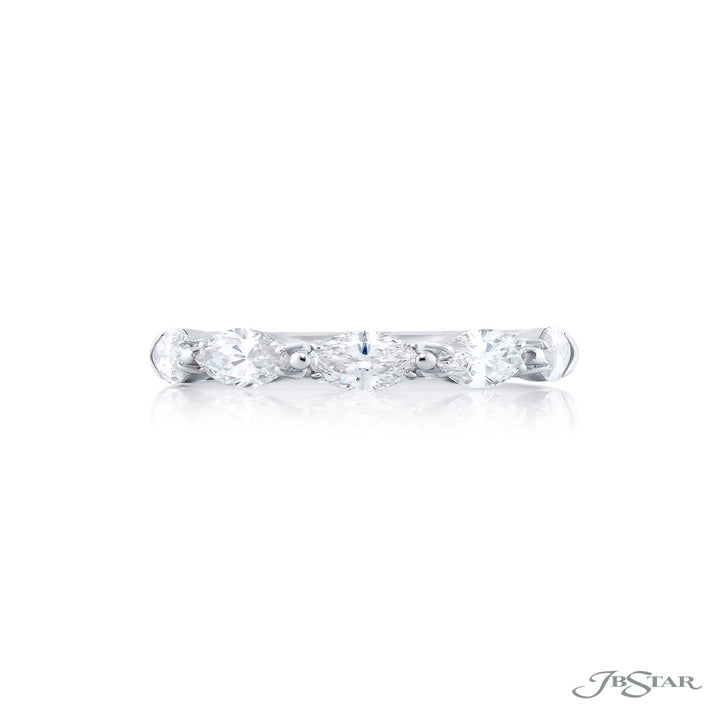 Platinum Marquise Diamond Band
