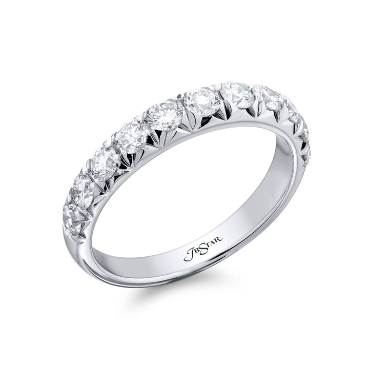 Platinum Round Diamond Band