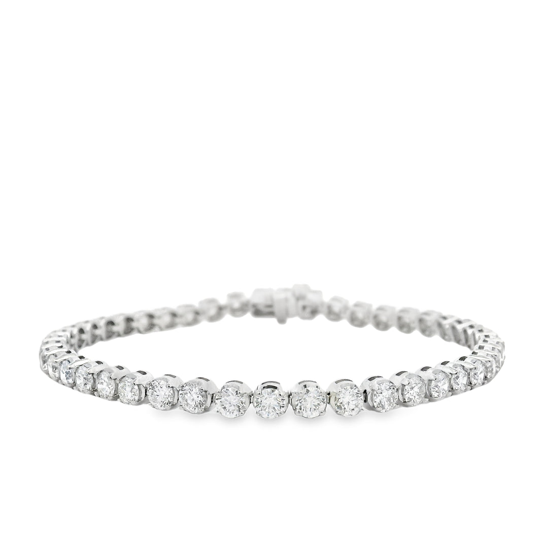 6.28 ct Natural Diamond Tennis Bracelet