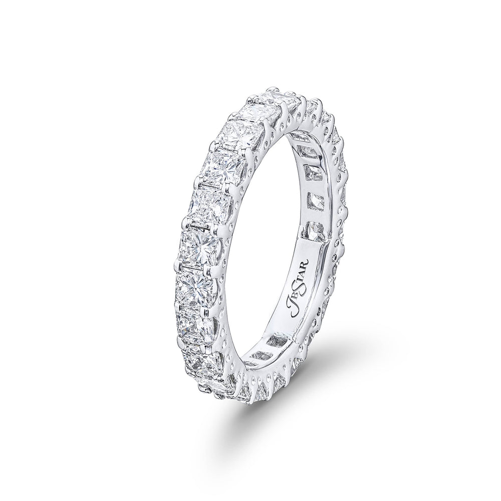 Diamond Eternity Band Radiant-Cut 2.71 ctw Shared Prong