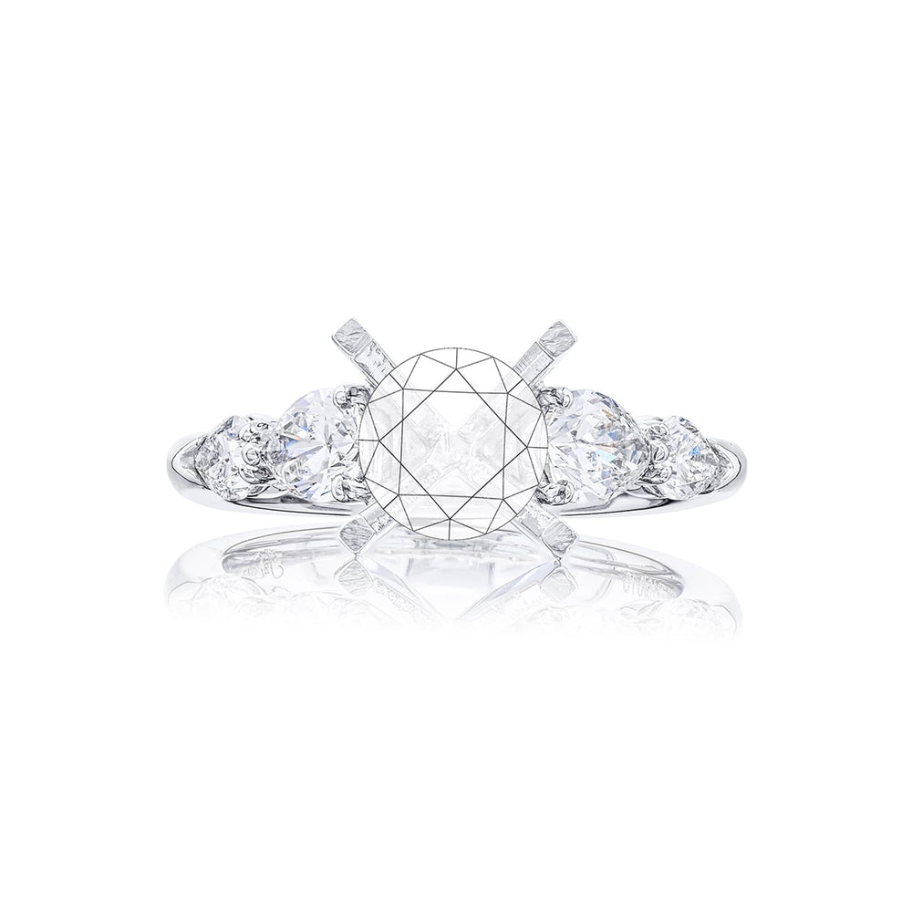 Diamond Semi-Mount Pear-Shaped 1.10 ctw. Shared Prong