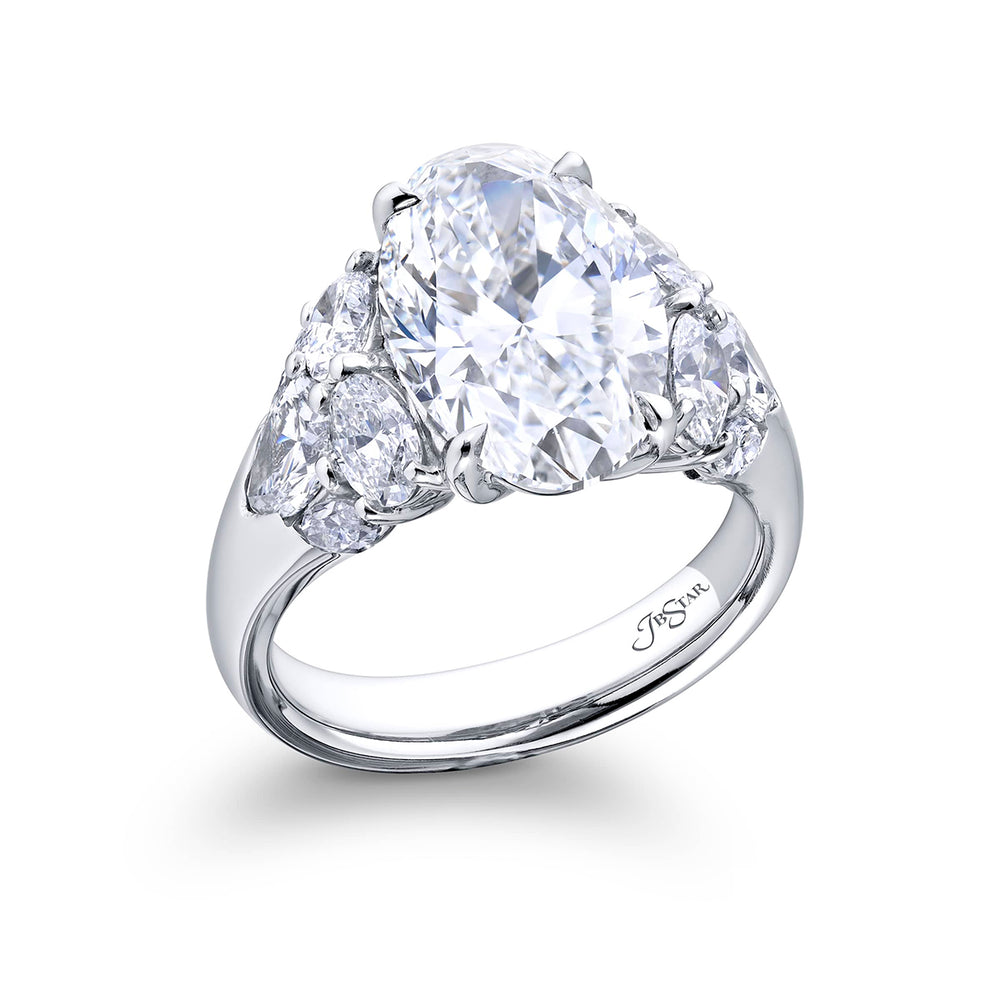 Platinum Oval Diamond GIA Certified Engagement Ring