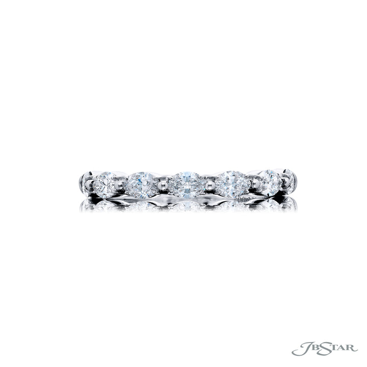 Platinum Marquise Diamond East-West Band