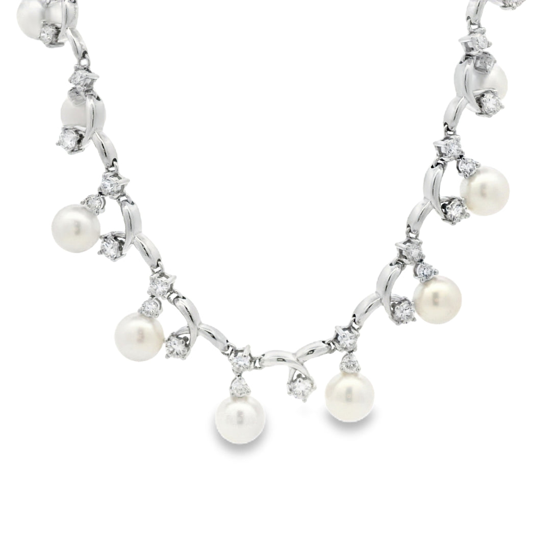Pearl and Diamond Necklace