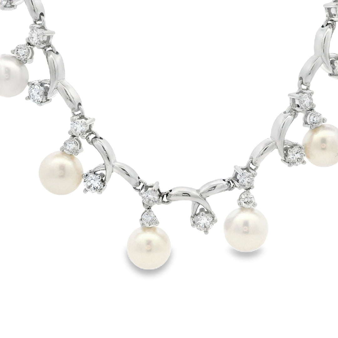 Pearl and Diamond Necklace