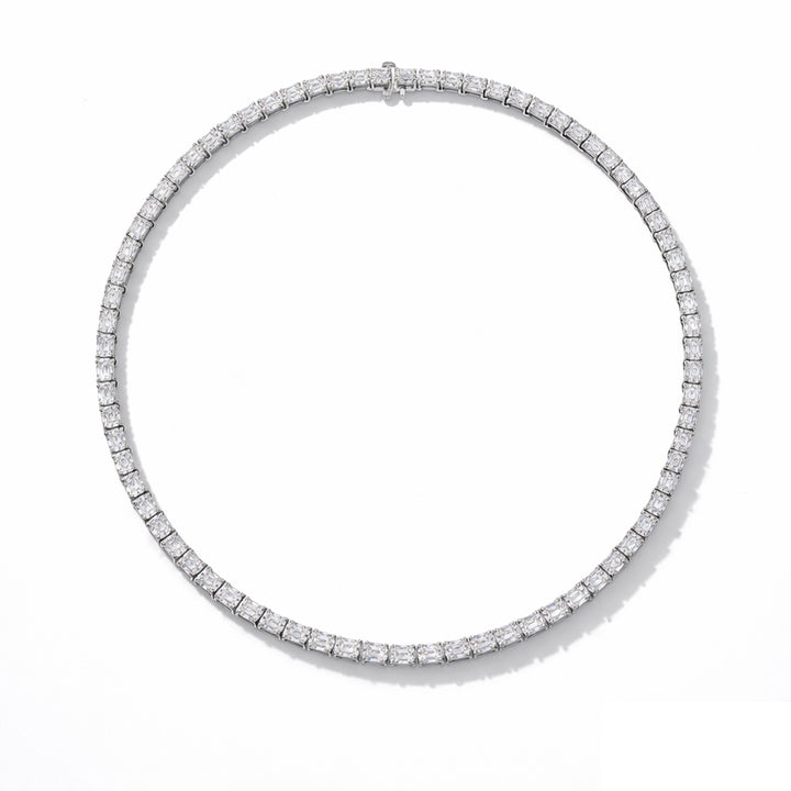 Platinum Vintage Cushion-Cut Diamond Necklace