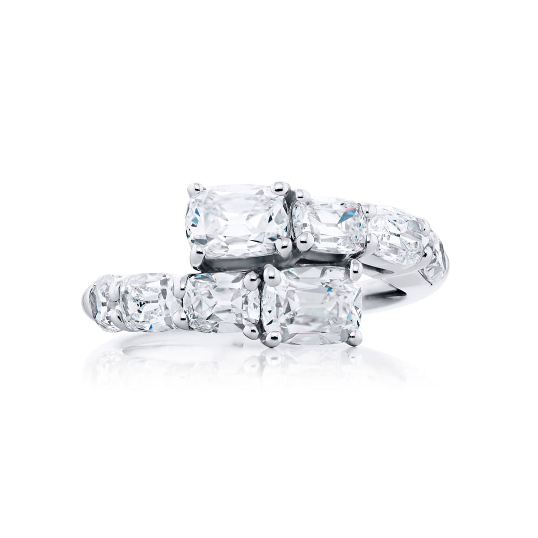 Platinum Vintage Diamond Twogether Ring