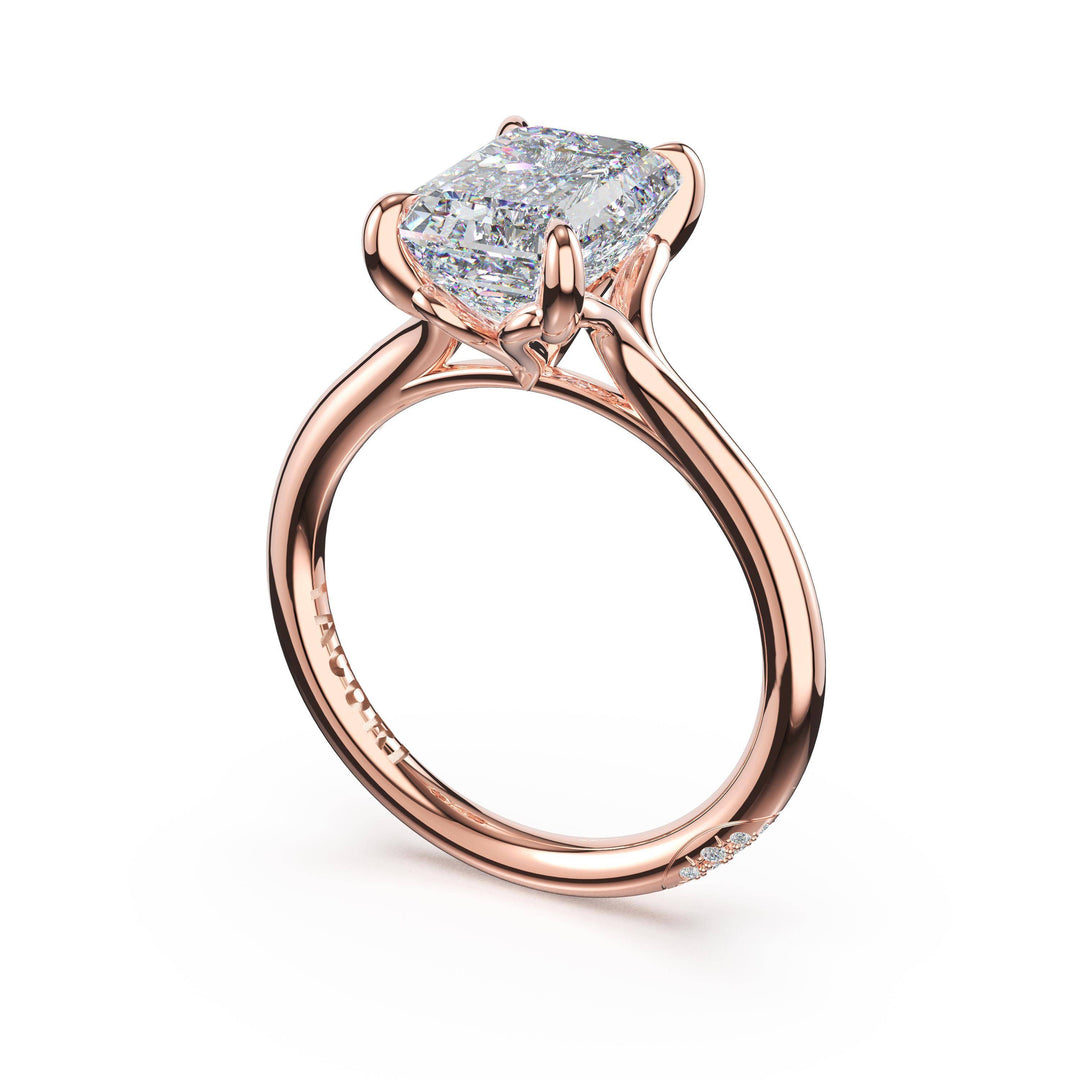 Emerald Solitaire Engagement Ring