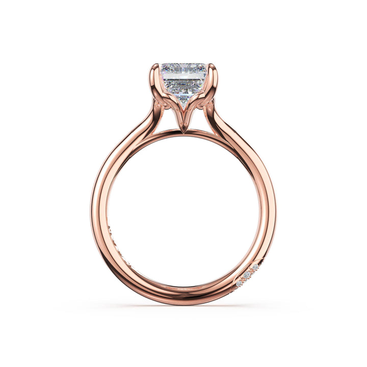 Emerald Solitaire Engagement Ring