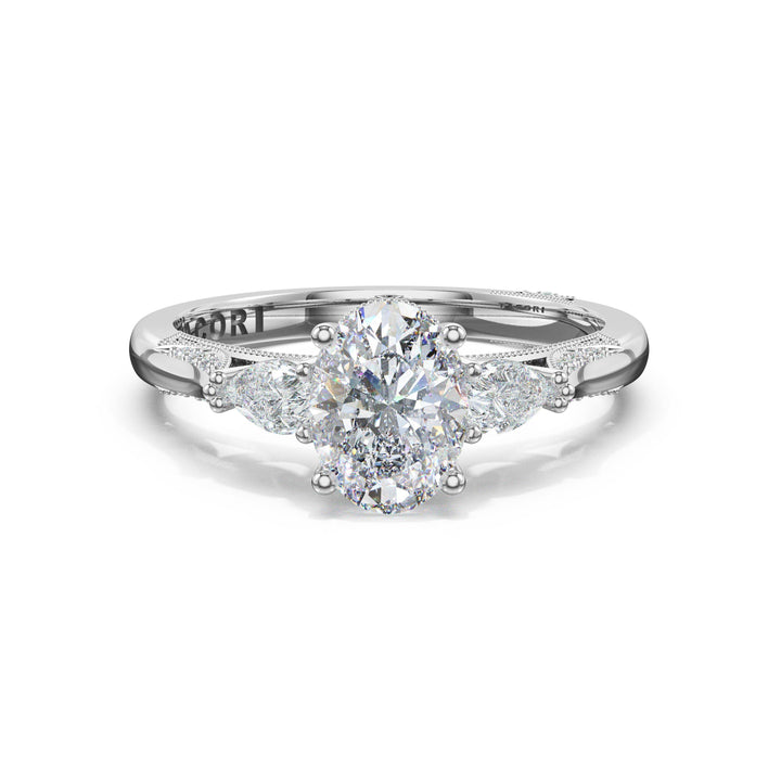 Oval 3-Stone Engagement Ring