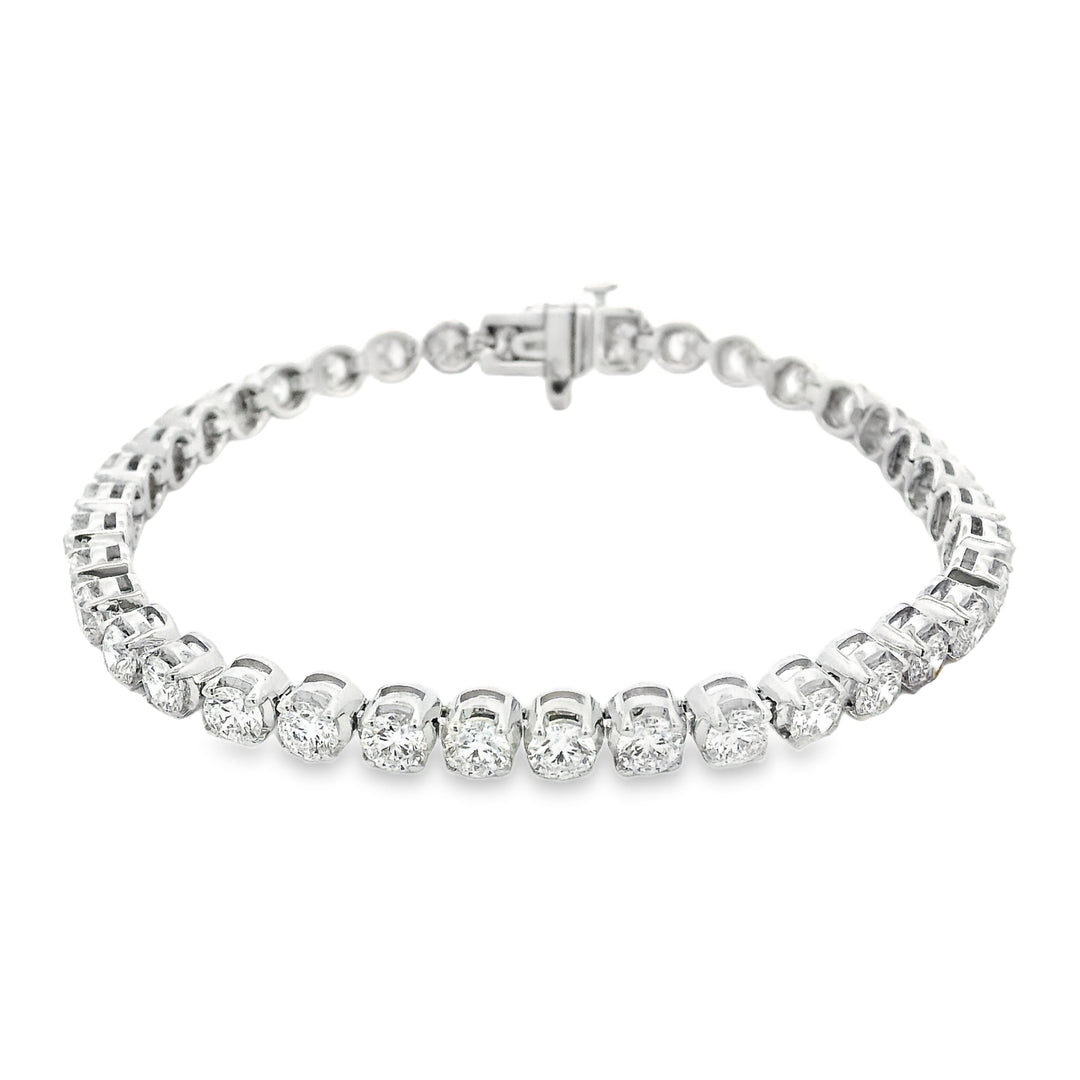 8.11ctw Natural Diamond Tennis Bracelet