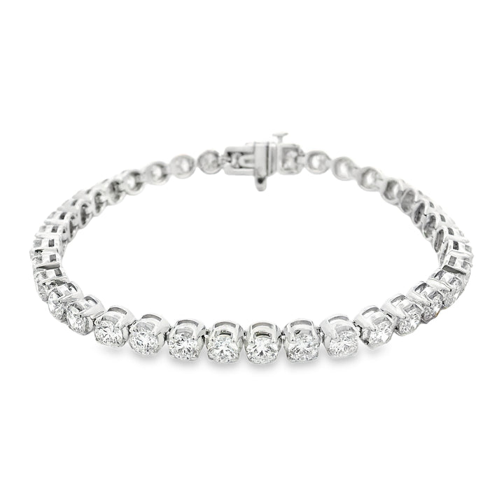 8.11ctw Natural Diamond Tennis Bracelet