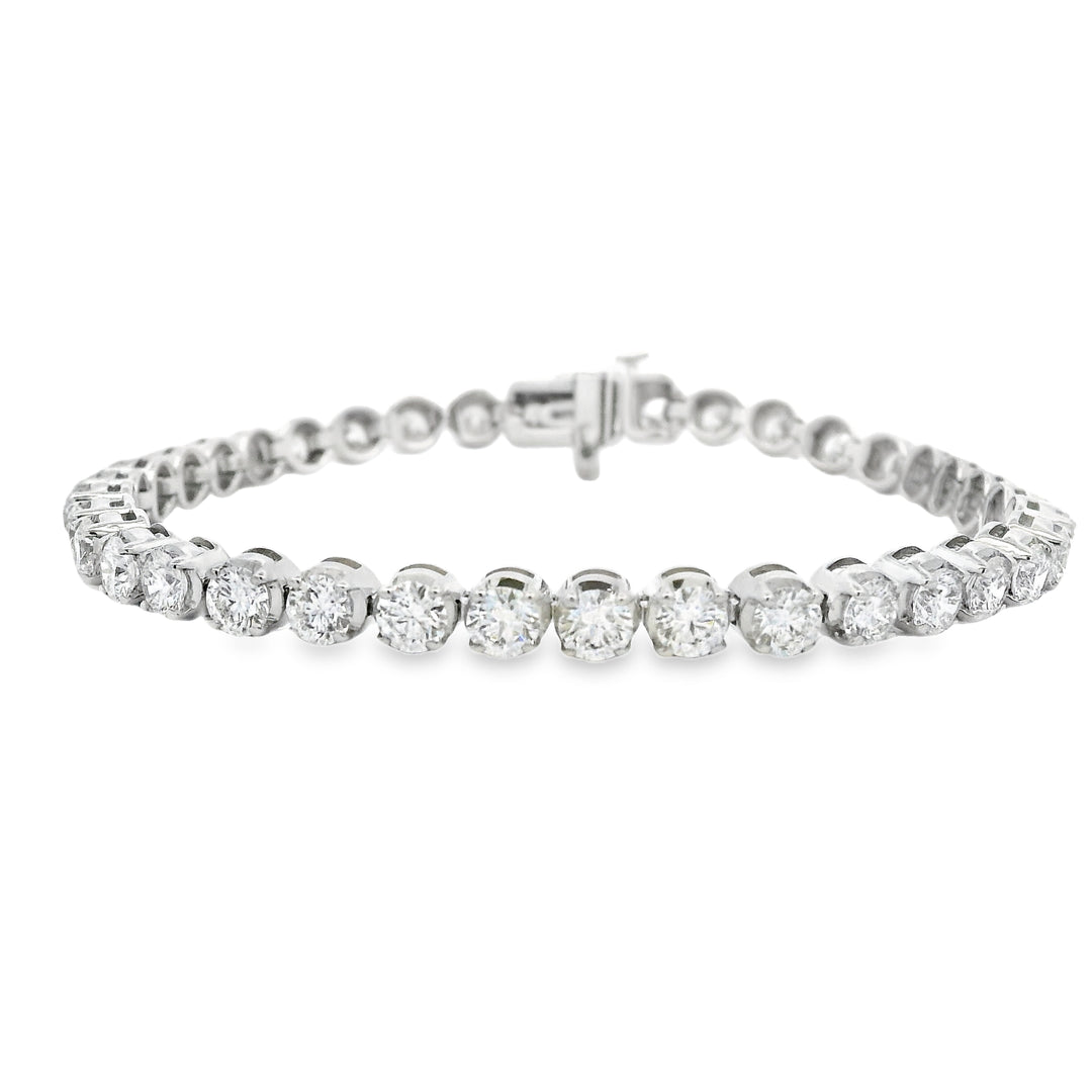 8.11ctw Natural Diamond Tennis Bracelet