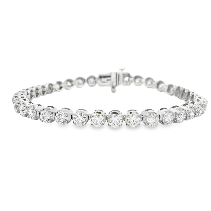 8.11ctw Natural Diamond Tennis Bracelet