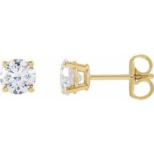 Lab Grown Diamond Stud Earrings - 1 1/4 Carat Total Weight