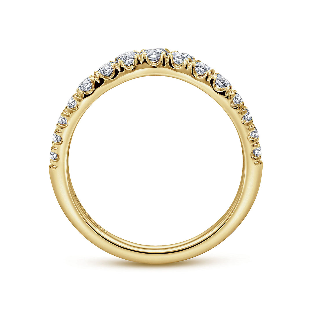 Gabriel & Co. AN10958Y44JJ 14K Yellow Gold Diamond Anniversary Band