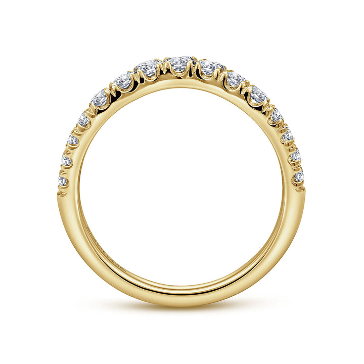 Gabriel & Co. AN10958Y44JJ 14K Yellow Gold Diamond Anniversary Band