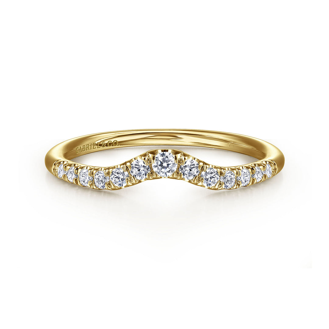 Gabriel & Co. AN10974Y44JJ 14K Yellow Gold Diamond Anniversary Band