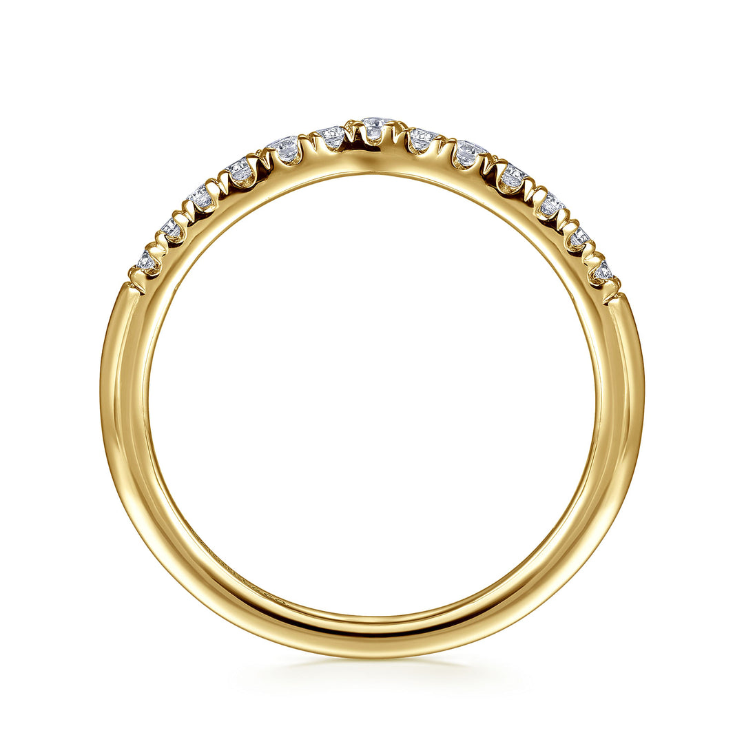 Gabriel & Co. AN10974Y44JJ 14K Yellow Gold Diamond Anniversary Band
