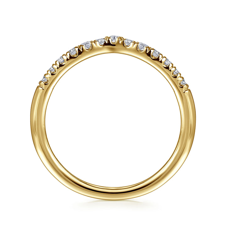 Gabriel & Co. AN10974Y44JJ 14K Yellow Gold Diamond Anniversary Band