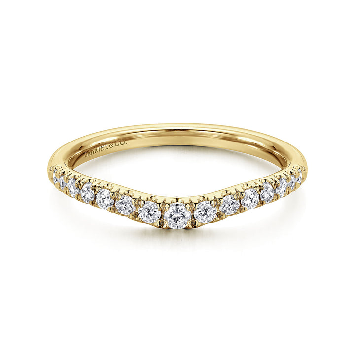 Gabriel & Co. AN11013Y44JJ 14K Yellow Gold Diamond Anniversary Band