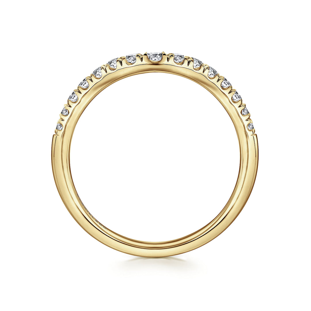 Gabriel & Co. AN11013Y44JJ 14K Yellow Gold Diamond Anniversary Band