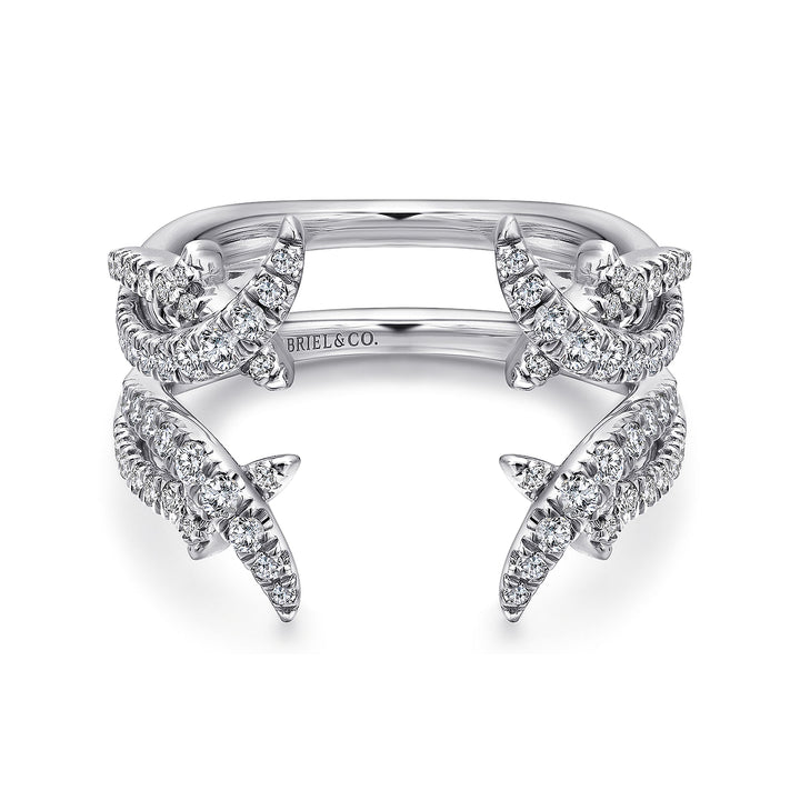 Gabriel & Co. AN12542S W44JJ 14K White Gold Diamond Ring Enhancer