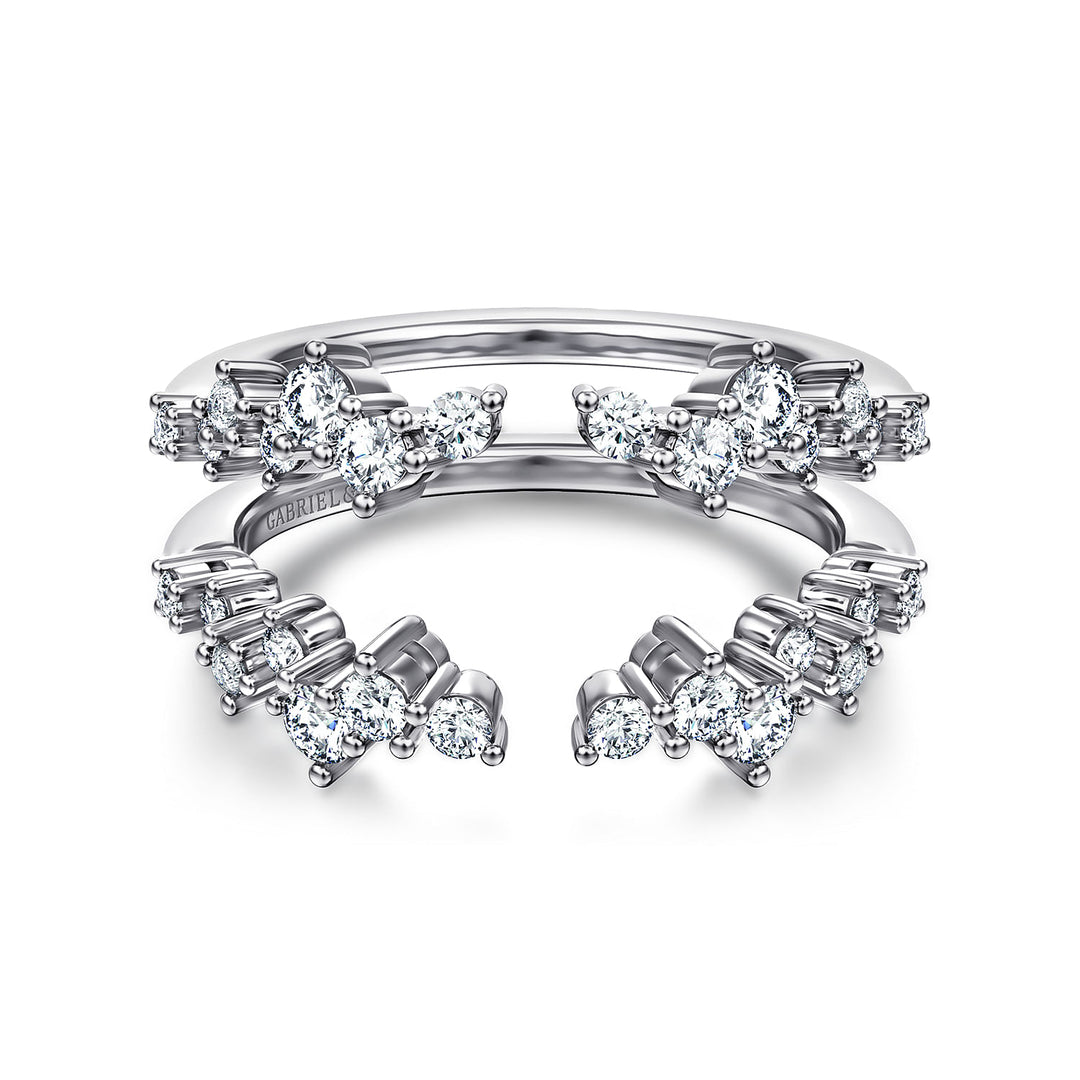 Gabriel & Co. AN12544S W44JJ 14K White Gold Diamond Ring Enhancer