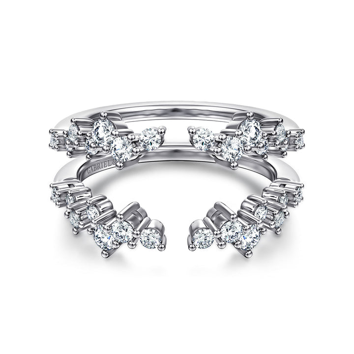 Gabriel & Co. AN12544S W44JJ 14K White Gold Diamond Ring Enhancer