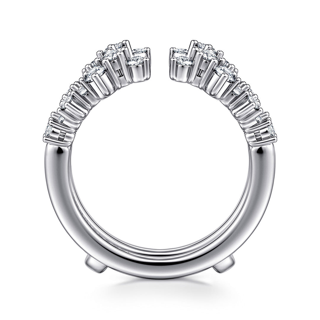 Gabriel & Co. AN12544S W44JJ 14K White Gold Diamond Ring Enhancer