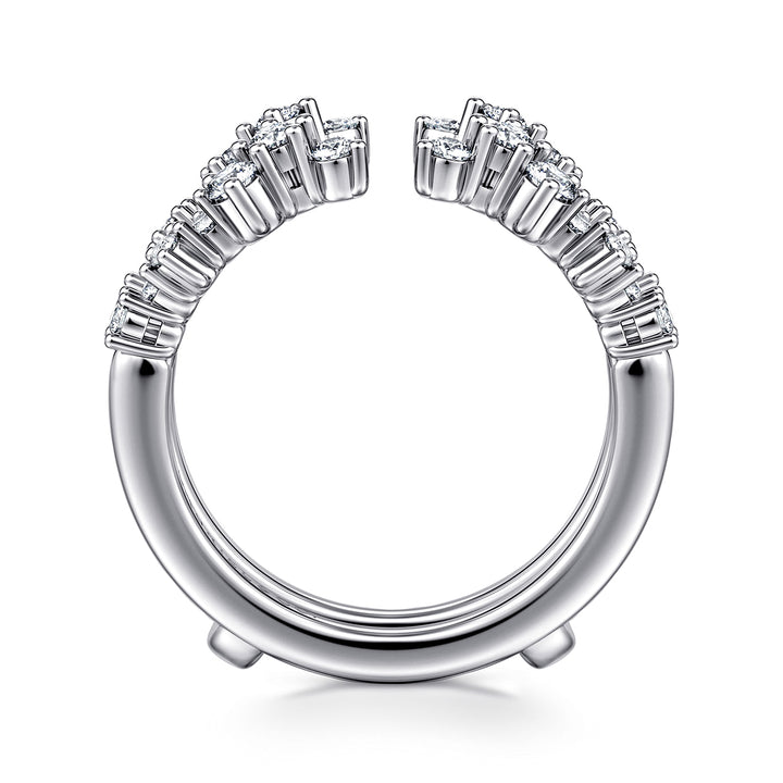 Gabriel & Co. AN12544S W44JJ 14K White Gold Diamond Ring Enhancer