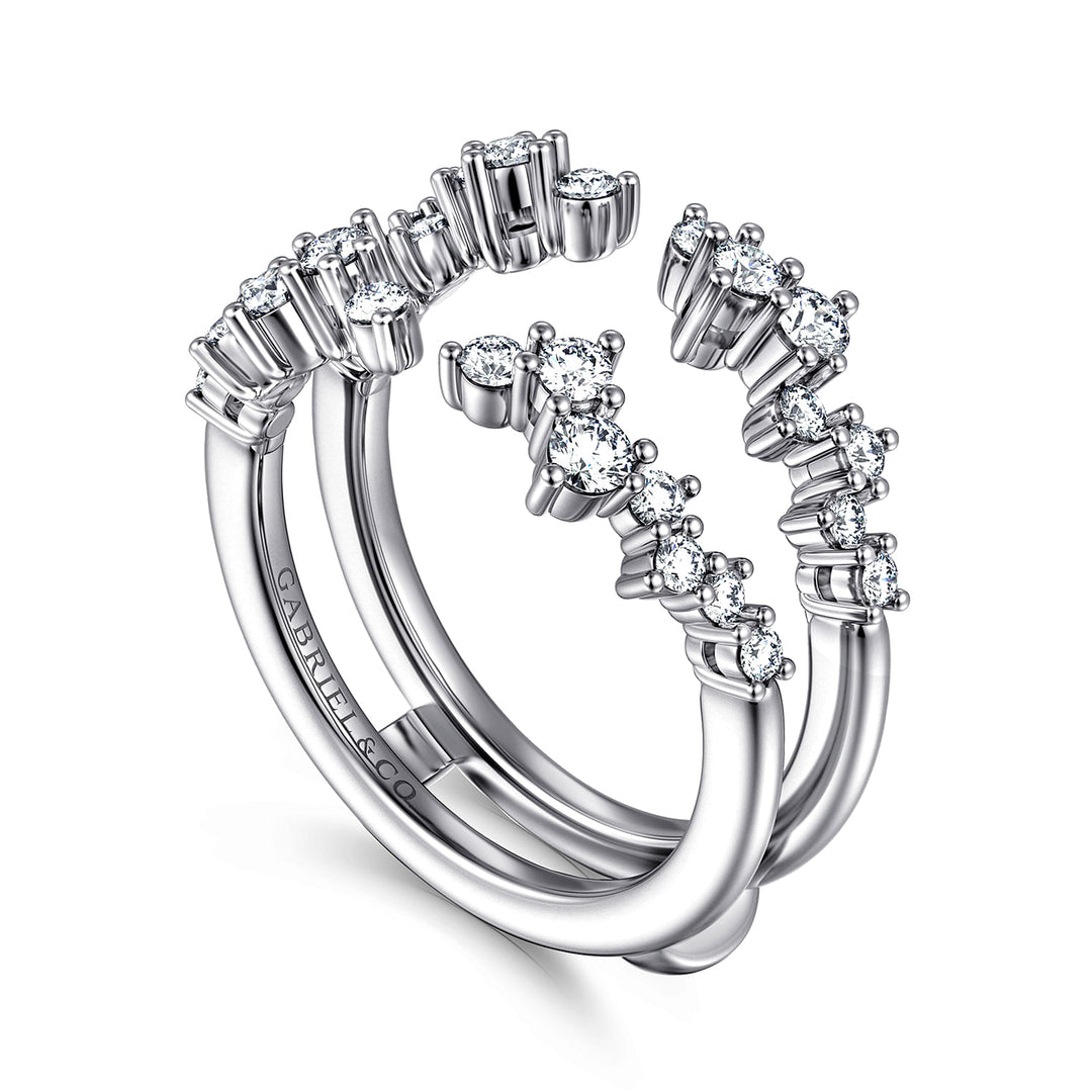 Gabriel & Co. AN12544S W44JJ 14K White Gold Diamond Ring Enhancer