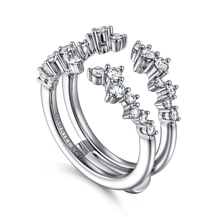 Gabriel & Co. AN12544S W44JJ 14K White Gold Diamond Ring Enhancer