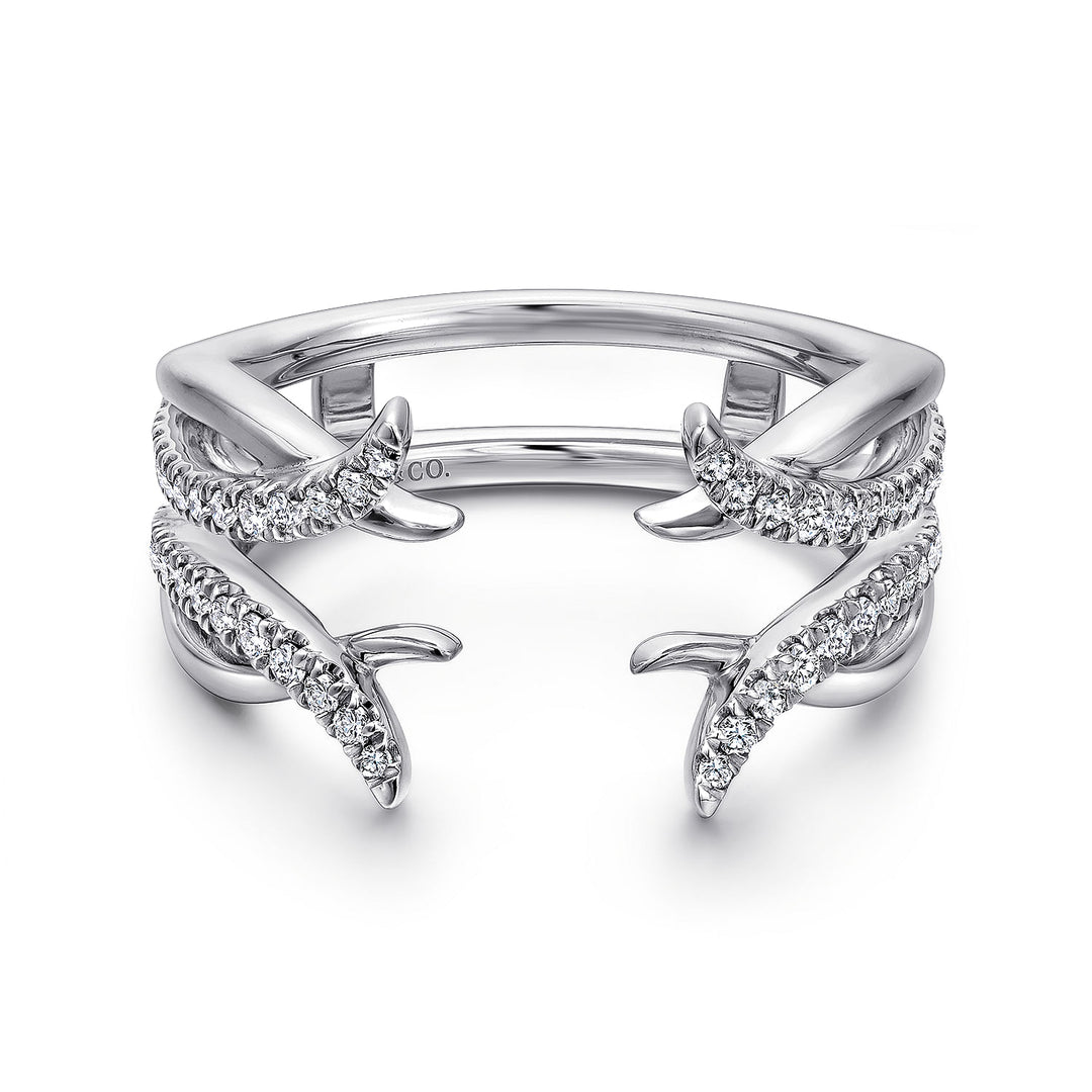Gabriel & Co. AN12545S W44JJ 14K White Gold Diamond Ring Enhancer