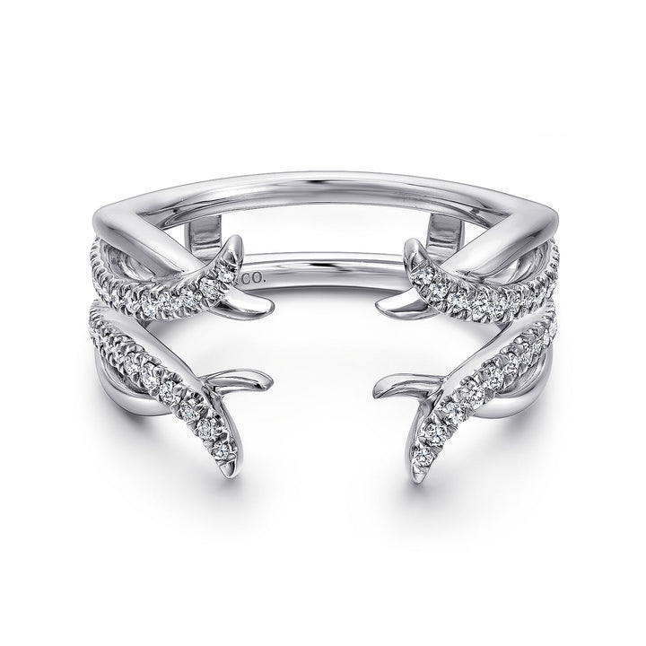 Gabriel & Co. AN12545S W44JJ 14K White Gold Diamond Ring Enhancer