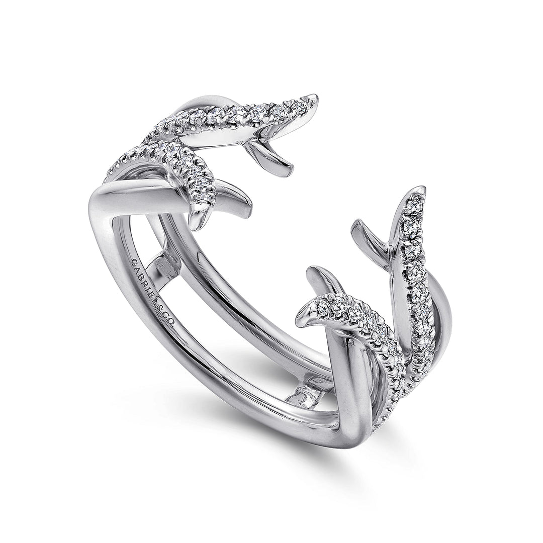 Gabriel & Co. AN12545S W44JJ 14K White Gold Diamond Ring Enhancer