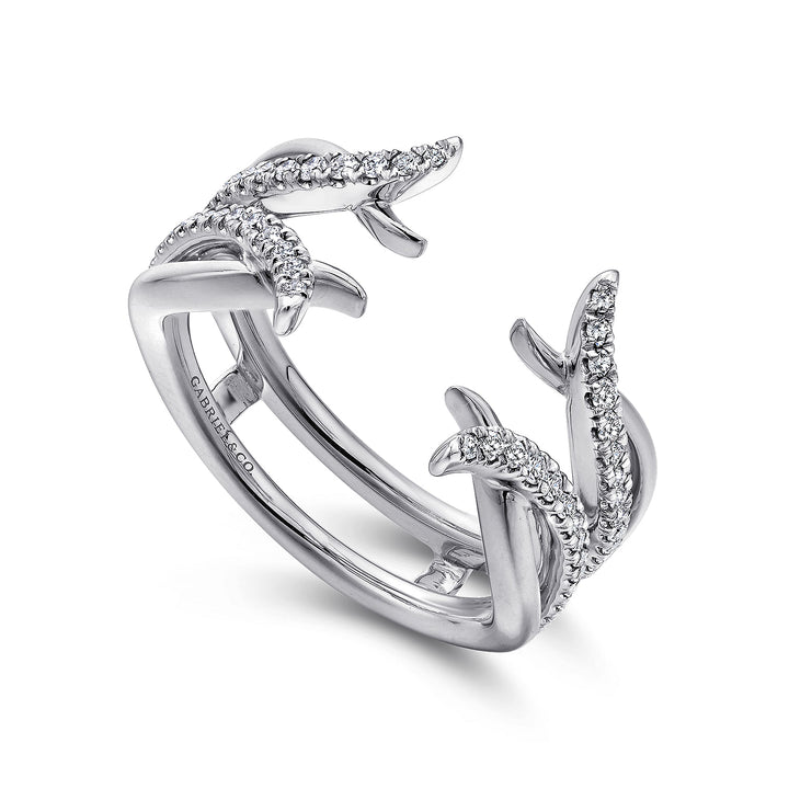Gabriel & Co. AN12545S W44JJ 14K White Gold Diamond Ring Enhancer