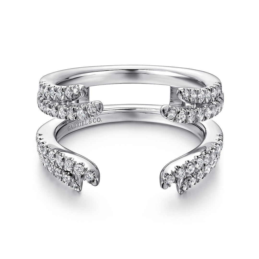 Gabriel & Co. AN12546M W44JJ 14K White Gold Diamond Ring Enhancer