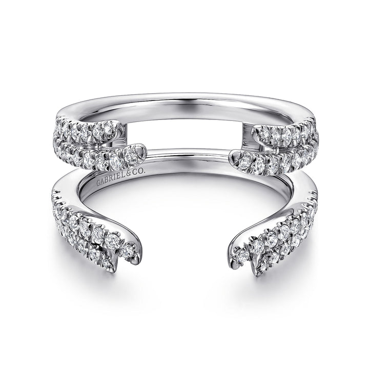 Gabriel & Co. AN12546M W44JJ 14K White Gold Diamond Ring Enhancer