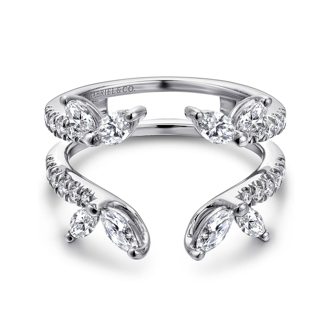 Gabriel & Co. AN12548M W44JJ 14K White Gold Diamond Ring Enhancer