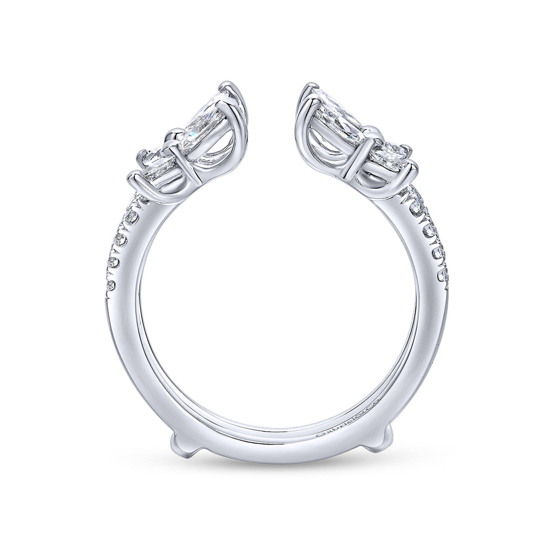 Gabriel & Co. AN12548M W44JJ 14K White Gold Diamond Ring Enhancer