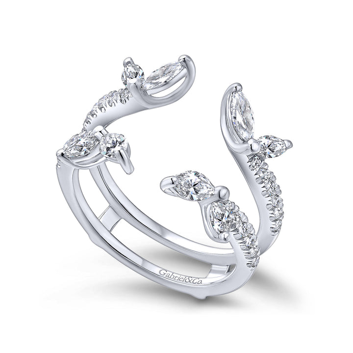 Gabriel & Co. AN12548M W44JJ 14K White Gold Diamond Ring Enhancer