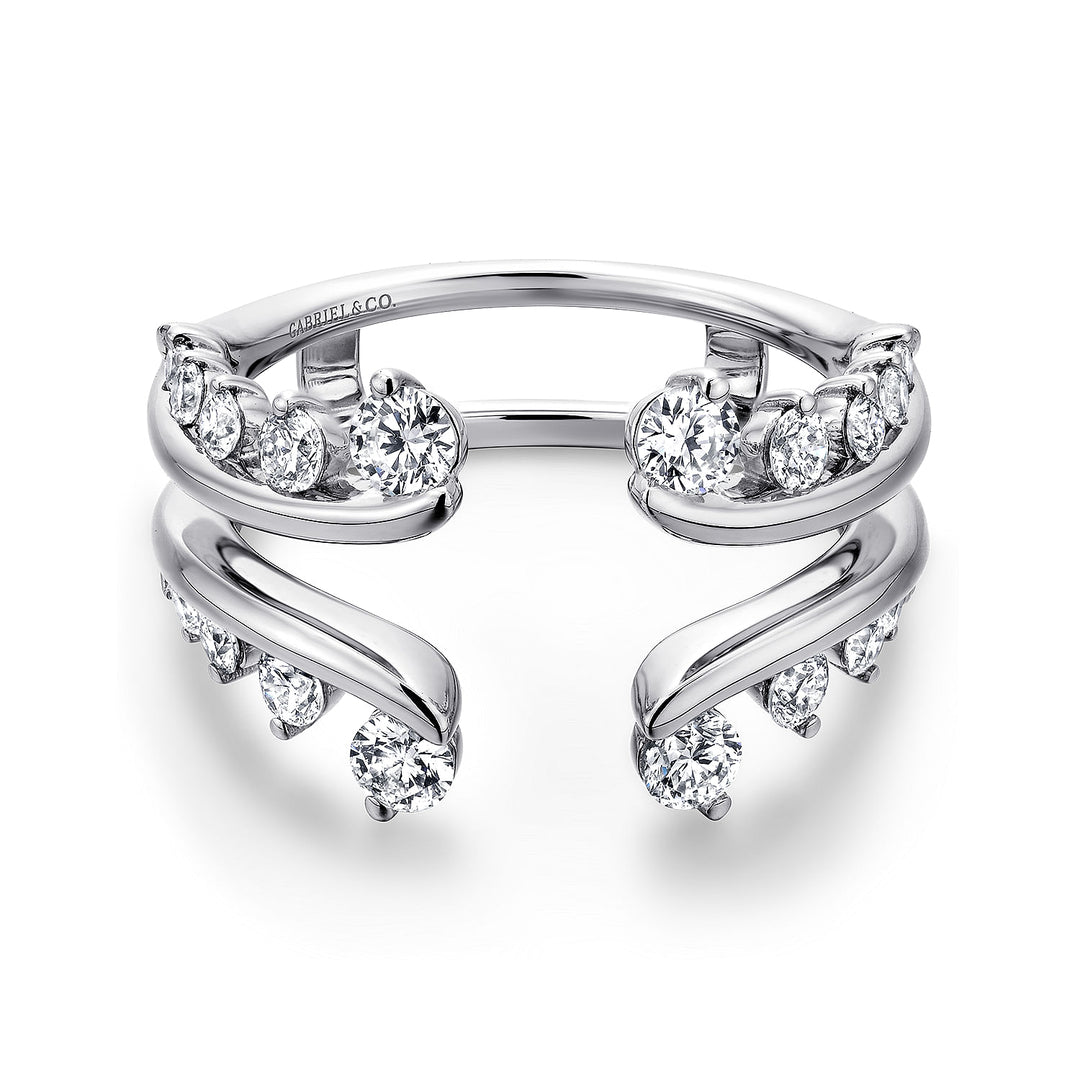 Gabriel & Co. AN12549M W44JJ 14K White Gold Diamond Ring Enhancer