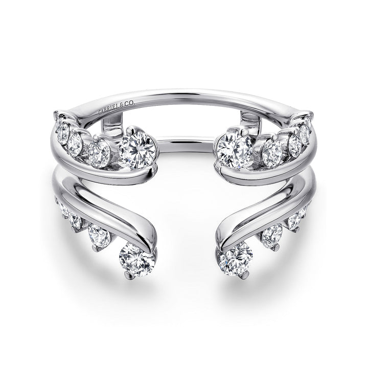 Gabriel & Co. AN12549M W44JJ 14K White Gold Diamond Ring Enhancer