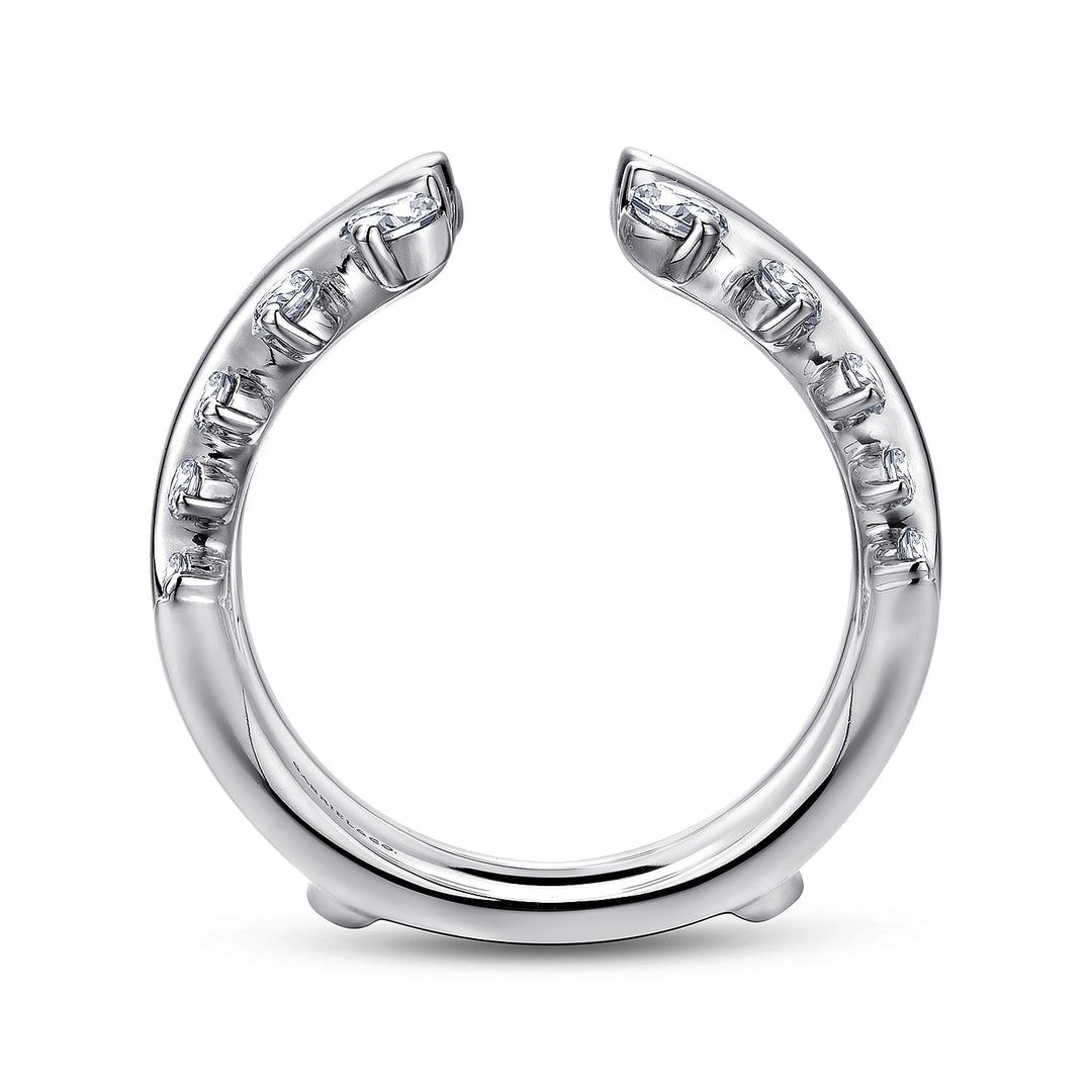 Gabriel & Co. AN12549M W44JJ 14K White Gold Diamond Ring Enhancer