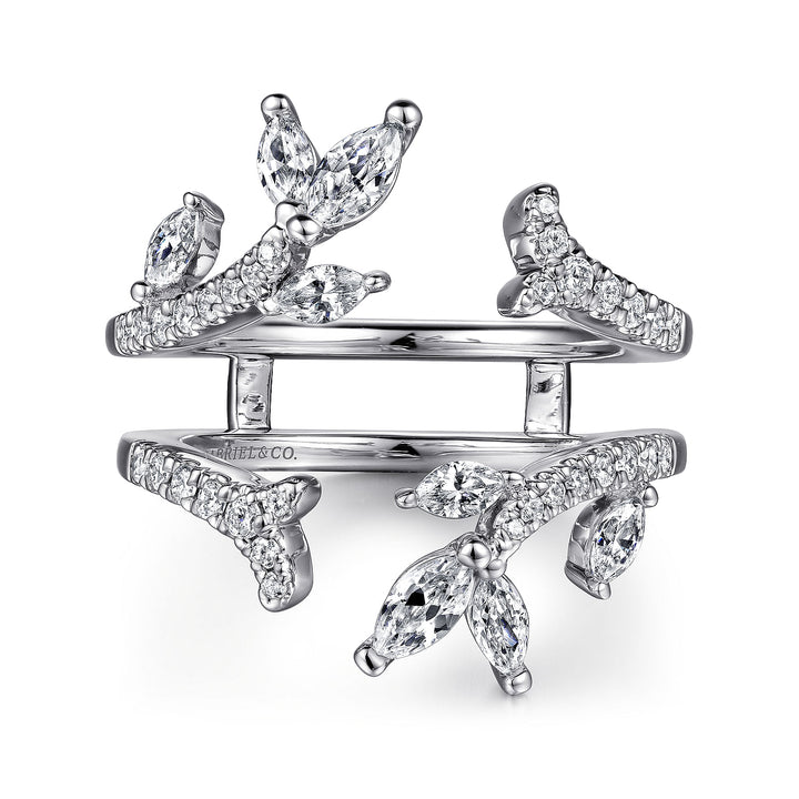 Gabriel & Co. AN12550M W44JJ 14K White  Gold Diamond Ring Enhancer